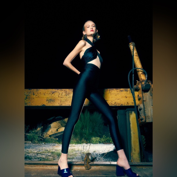 MAEVE - NWT - Lycra Halter Jumpsuit - Picture 2 of 6